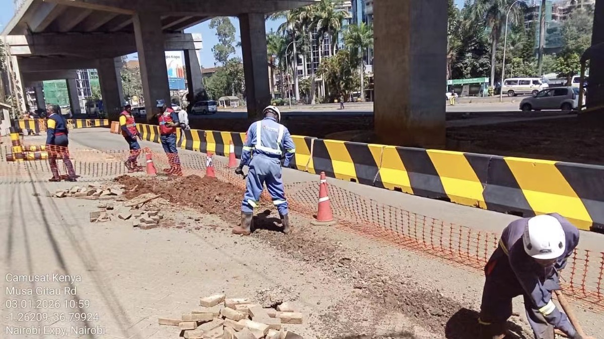 Fiber cable project materials at site